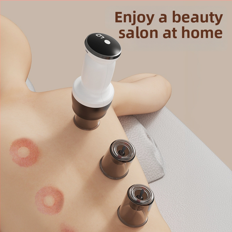 Namų naudojimui visapusiškai automatizuota išmani cupping ir gua sha įranga — mygtukų valdymas, mechaninis mygtukas, universali suderinamumas, modelis MY-08