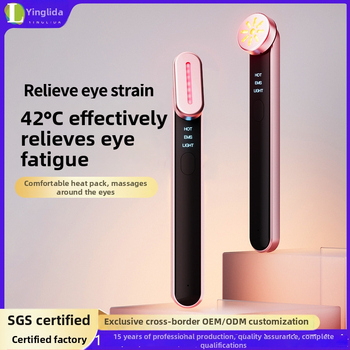 Akių priežiūros įrenginys su EMS mikro srove, šildantis kompresas ir liftas, įmontuota 300–500 mAh baterija, IPX7 atsparus vandeniui