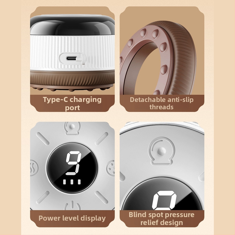 Elektrisks meridiānu masāžas un vakuuma stimulējošs līdzeklis visam ķermenim, atkārtoti uzlādējams, pogu vadība, modeļa GSY, 9 temperatūras līmeņi, 2000 mAh akumulators