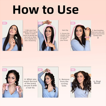 Deo lokitang svampmaterjaliga, komplektis juukseklammer ja juukselint, sobib igapäevaseks kasutamiseks