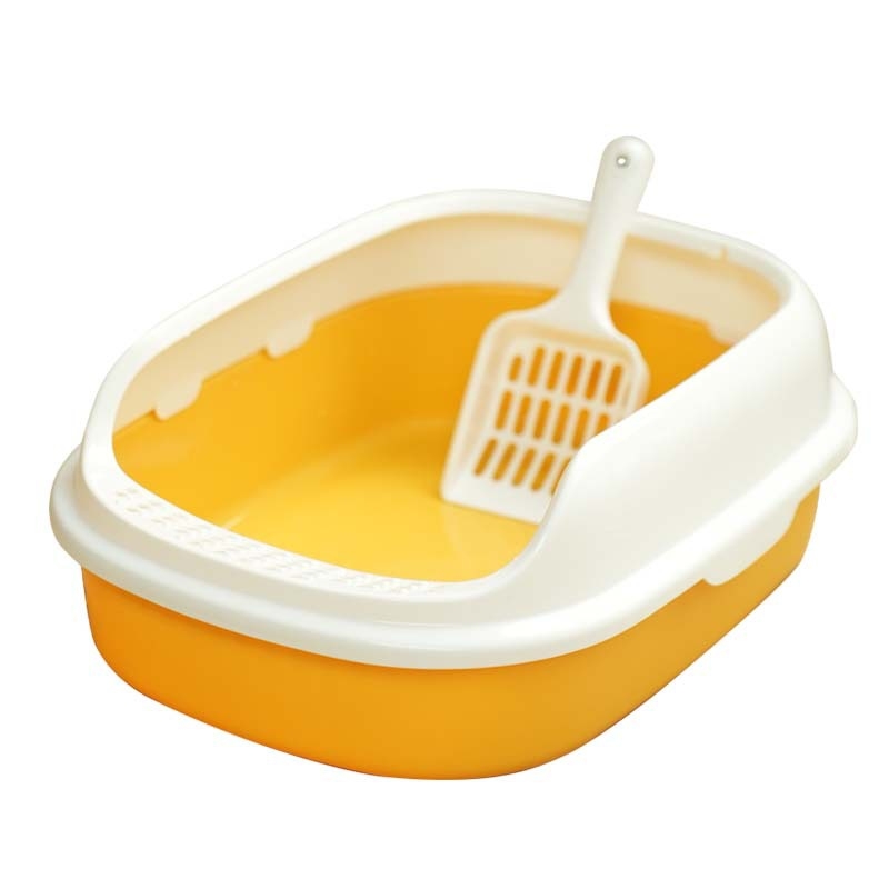 Kaķu smilšu kaste, kvadrātiska forma, PP materiāls, piemērots kaķiem, bez viedajām funkcijām, standarta specifikācija