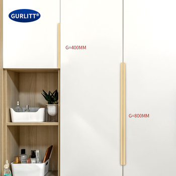 Mâner de mobilier invizibil, lung din aluminiu pentru ușă de mobilier, stil modern minimalist, turnare prin presiune, fără găuri