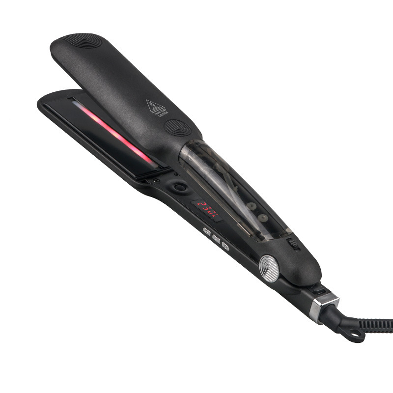 Parni glačalo za kosu s infracrvenom regulacijom temperature, keramičke ploče, 10 razina temperature, brzo zagrijavanje 1-2 minute, pogodno za mokru i suhu kosu