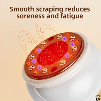 Meridiānu suka masāžieris – ar bateriju, vadība ar pogu, modelis 2031, 3 režīmi, metāla korpuss