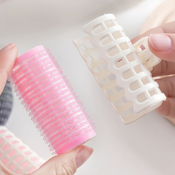 Lan xiang кърлинг желязо — самозалепващ празен цилиндър за вътрешно оформяне на къдри, пластмаса/смола, код 1644