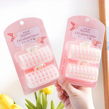 Lan xiang lokirull — õõnes, isekleepuv lokirull lühikeste juukselõikude jaoks, plastik/vaik, tootekood 1644