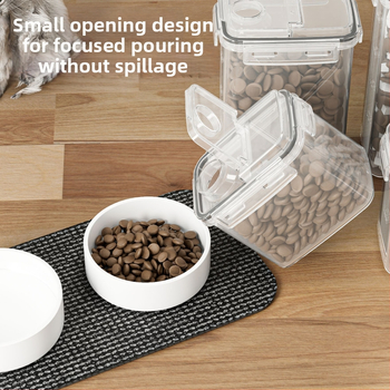 Plastikinis naminių gyvūnų maisto laikymo indas, drėgmei atsparus sandarus uždarymas, 800–1000 ml, Yanghua