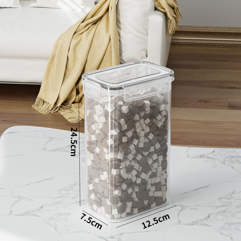 Пластмасов контейнер за храна за домашни любимци, влагозащитен и запечатан, обем 800–1000 мл, Yanghua