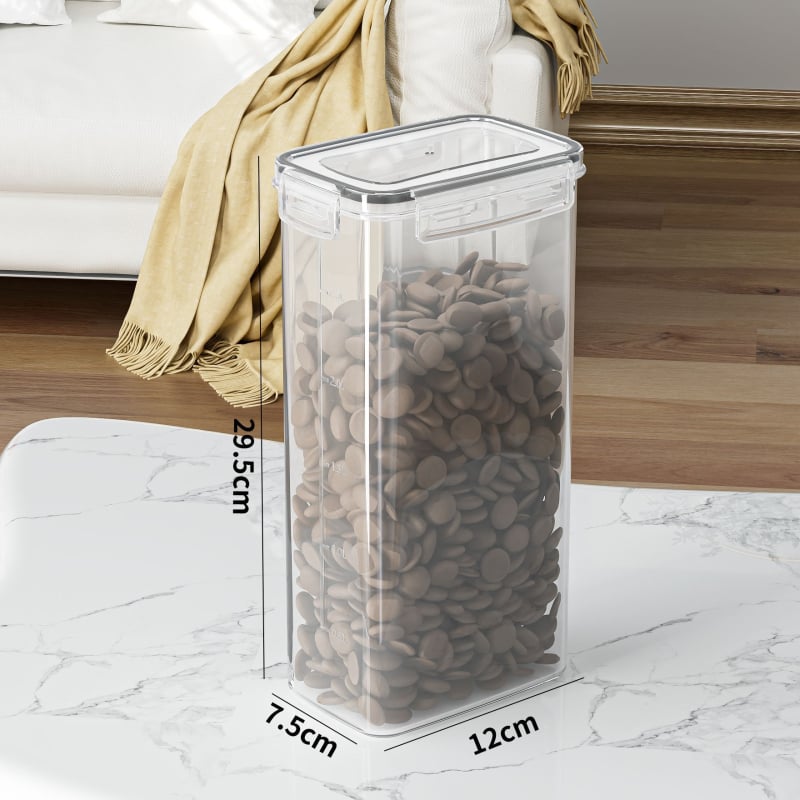 Пластмасов контейнер за храна за домашни любимци, влагозащитен и запечатан, обем 800–1000 мл, Yanghua