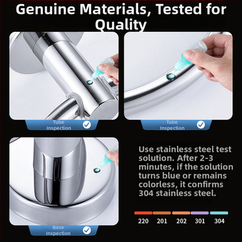 Inel pentru prosoape din oțel inoxidabil 304, finisaj lucios, formă circulară, montaj fără găurire, capacitate de încărcare 10 kg