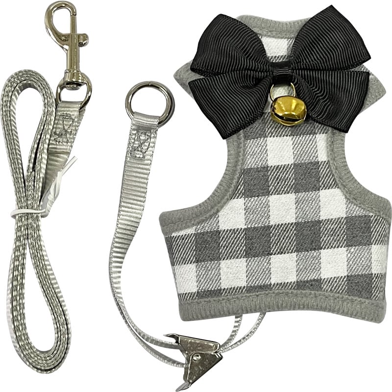 Mačací vestový postroj s vodítkom (Traction Belt) — Proti úniku, Polyester, Pevná dĺžka, Pre mačky, Značka: Mrqim