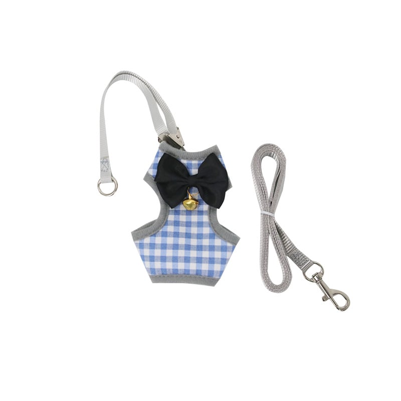 Mačací vestový postroj s vodítkom (Traction Belt) — Proti úniku, Polyester, Pevná dĺžka, Pre mačky, Značka: Mrqim