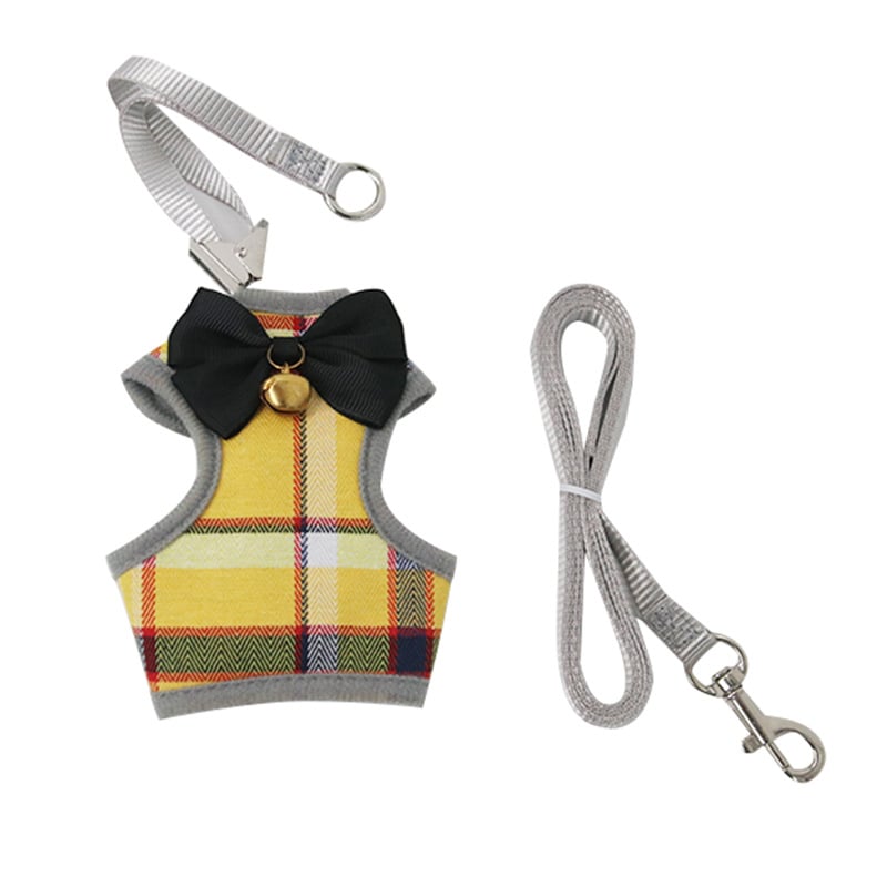 Mačací vestový postroj s vodítkom (Traction Belt) — Proti úniku, Polyester, Pevná dĺžka, Pre mačky, Značka: Mrqim