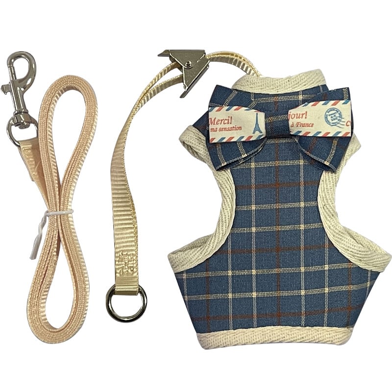 Mačací vestový postroj s vodítkom (Traction Belt) — Proti úniku, Polyester, Pevná dĺžka, Pre mačky, Značka: Mrqim