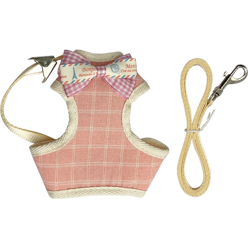 Mačací vestový postroj s vodítkom (Traction Belt) — Proti úniku, Polyester, Pevná dĺžka, Pre mačky, Značka: Mrqim