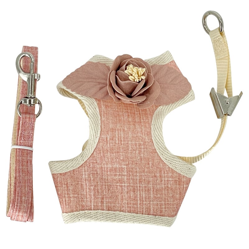 Mačací vestový postroj s vodítkom (Traction Belt) — Proti úniku, Polyester, Pevná dĺžka, Pre mačky, Značka: Mrqim