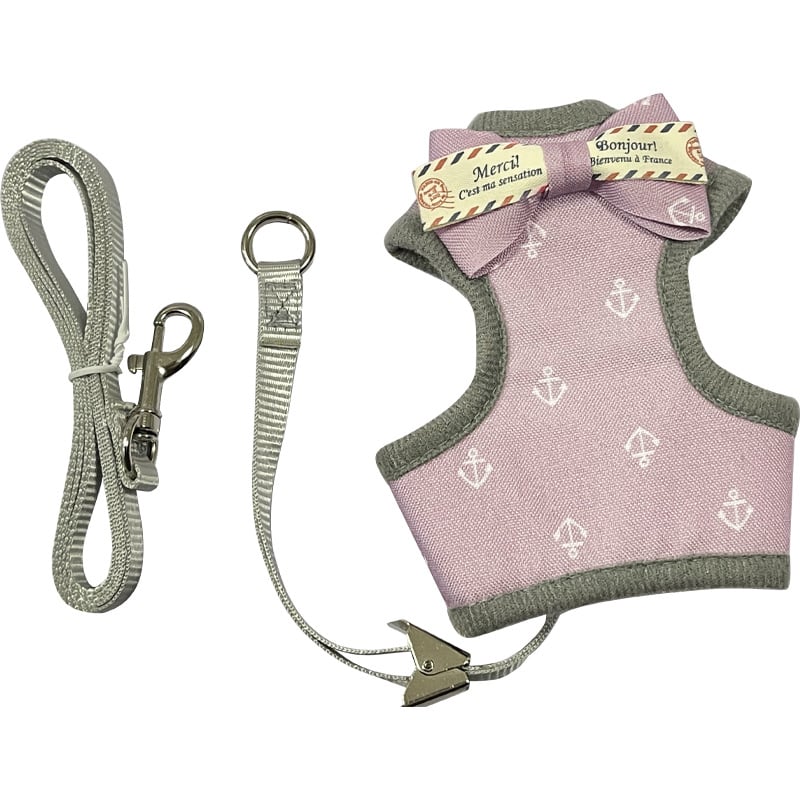 Mačací vestový postroj s vodítkom (Traction Belt) — Proti úniku, Polyester, Pevná dĺžka, Pre mačky, Značka: Mrqim