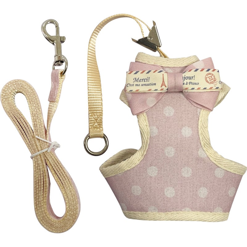 Mačací vestový postroj s vodítkom (Traction Belt) — Proti úniku, Polyester, Pevná dĺžka, Pre mačky, Značka: Mrqim