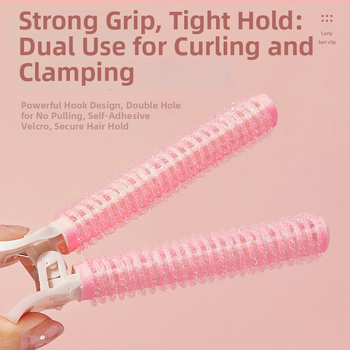 Gecomo isekleepuvad juuksekeerutajad, plastikust/vaigust torud lokkide jaoks, nähtamatu fikseerimine