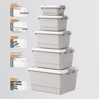 PP plastikinė saugyklinė dėžė, dulkių atsparus daugiafunkcinis organizatorius, nešiojamas apatiniams drabužiams, drabužiams, žaislams, kosmetikai