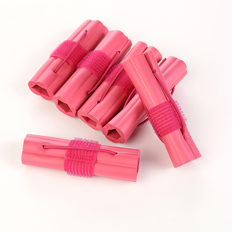 Deo цилиндрична безтоплинна маша за къдрене – гумена, самозалепваща, DIY стил Pear Blossom Curl