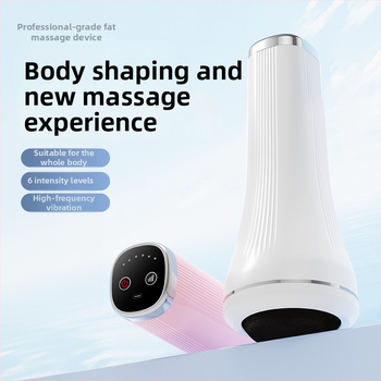 Rokas masieris visam ķermenim ar augstas frekvences vibrācijas masāžu un masāžu mīcīšanu, USB barošana, skārienvadība