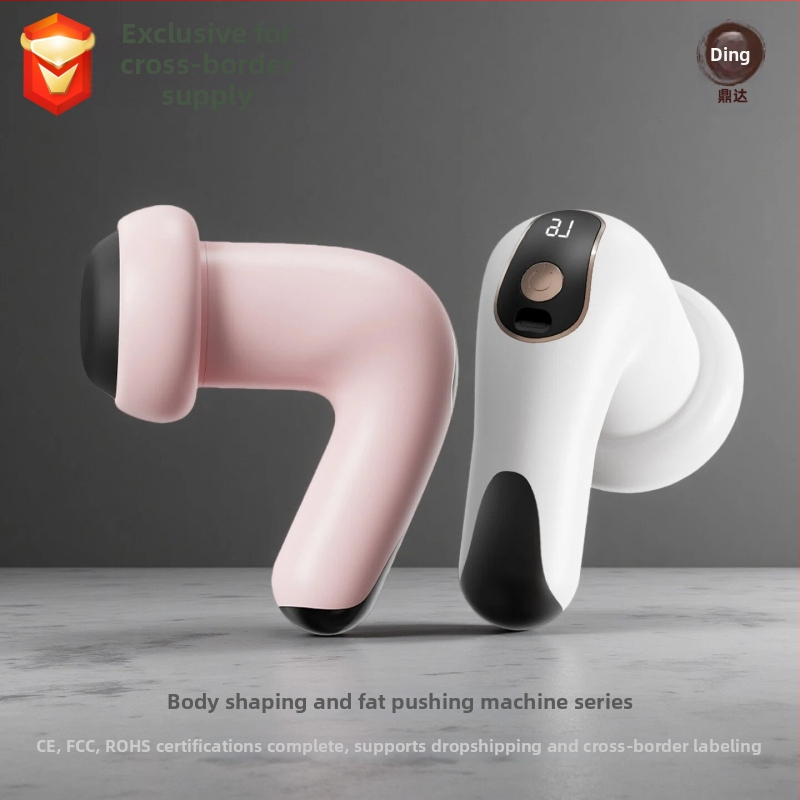 Kompakta bezvadu vēdera masāžas ierīce – vibrācijas masāža, bezvadu uzlāde, mikroprocesora vadība, 1200 mAh akumulators