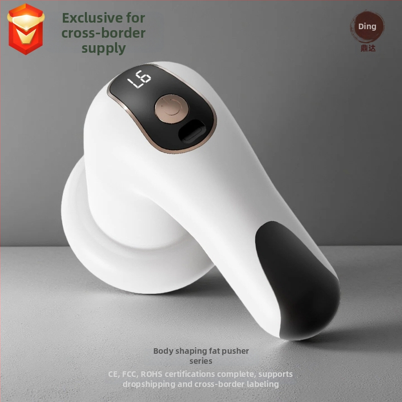 Kompakta bezvadu vēdera masāžas ierīce – vibrācijas masāža, bezvadu uzlāde, mikroprocesora vadība, 1200 mAh akumulators