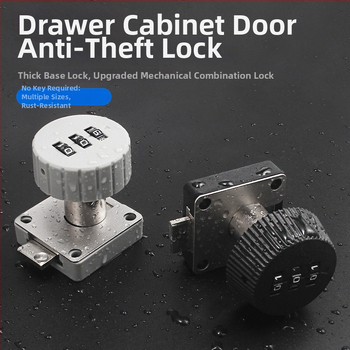 Mehaaniline paroollukustussüsteem büroomööblile – mudel 138; materjal: tsingi sulam ja plastik; sobib sahtlitele, arhivaarskapidele ja kappidele; varjatud paigaldus