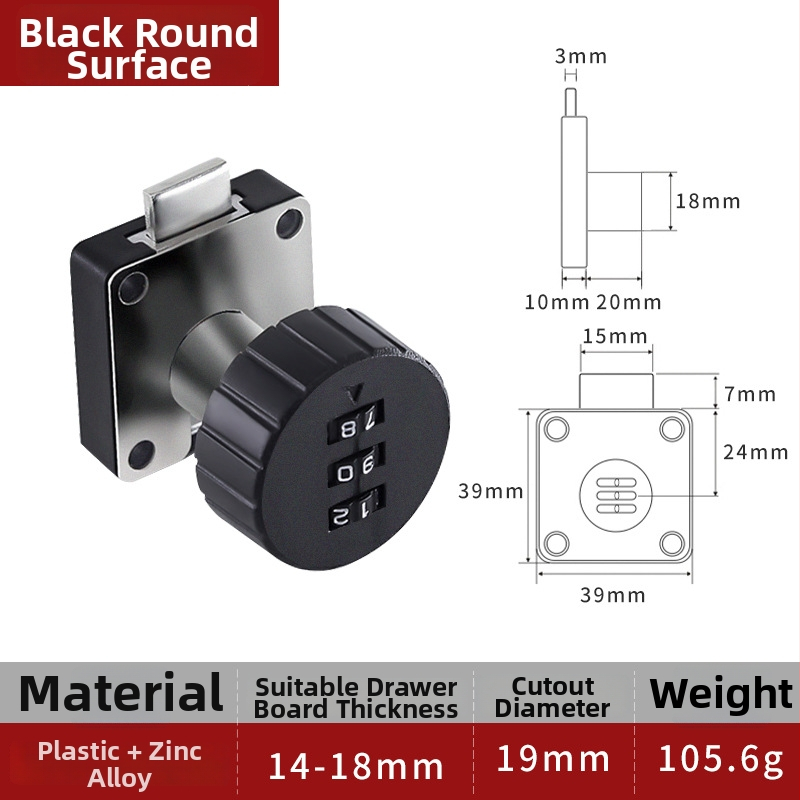 Mehaaniline paroollukustussüsteem büroomööblile – mudel 138; materjal: tsingi sulam ja plastik; sobib sahtlitele, arhivaarskapidele ja kappidele; varjatud paigaldus