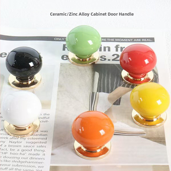 Mâner cu o singură gaură pentru dulap/sertar, formă sferică, aliaj de zinc, turnare prin injecție, montaj pe suprafață