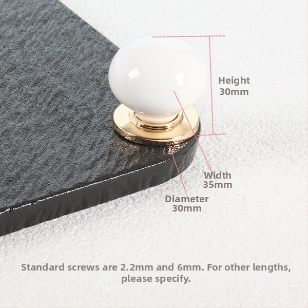 Mâner cu o singură gaură pentru dulap/sertar, formă sferică, aliaj de zinc, turnare prin injecție, montaj pe suprafață