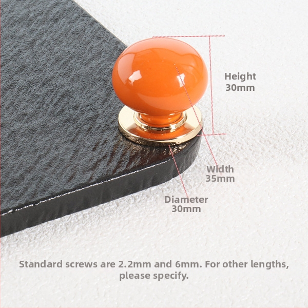 Mâner cu o singură gaură pentru dulap/sertar, formă sferică, aliaj de zinc, turnare prin injecție, montaj pe suprafață