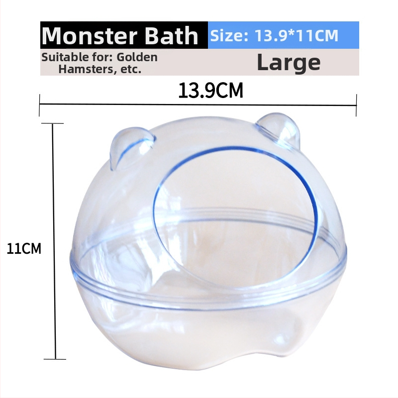 Hamsterio vonia su dvigubu naudojimu ir išoriniu priedu komplektu