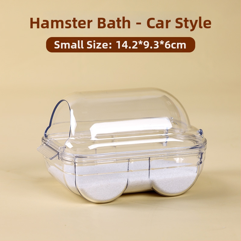Hamsterio vonia su dvigubu naudojimu ir išoriniu priedu komplektu