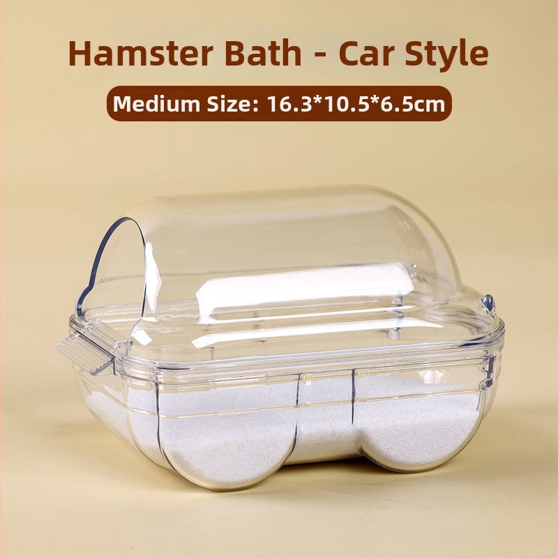 Hamsterio vonia su dvigubu naudojimu ir išoriniu priedu komplektu