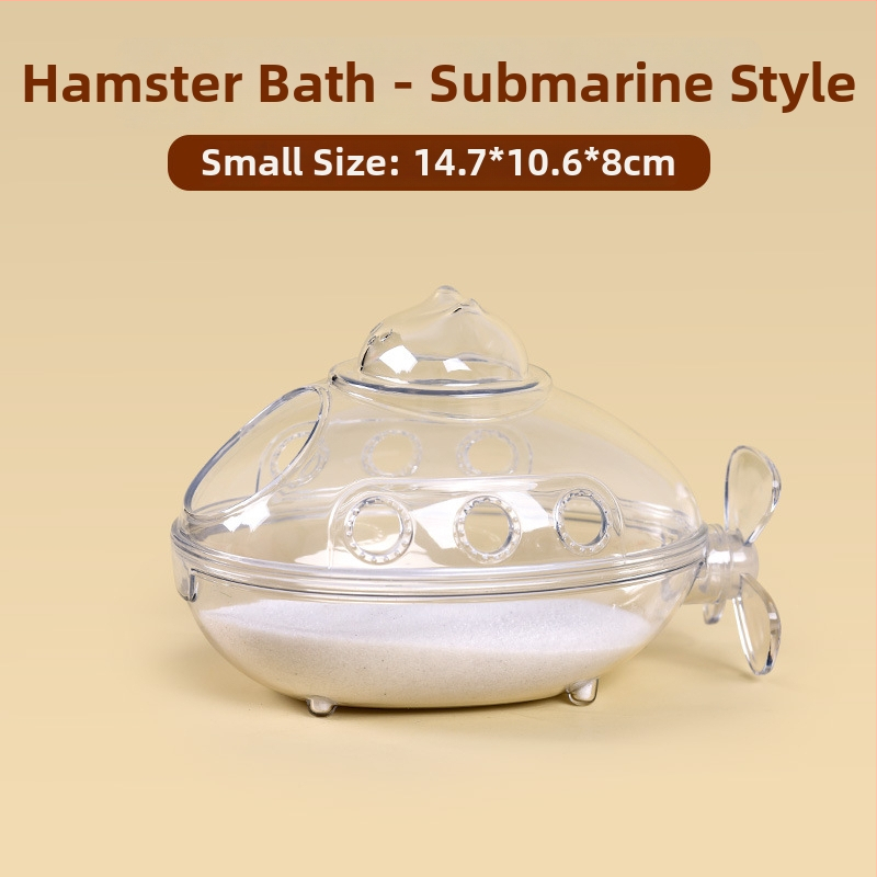 Hamsterio vonia su dvigubu naudojimu ir išoriniu priedu komplektu