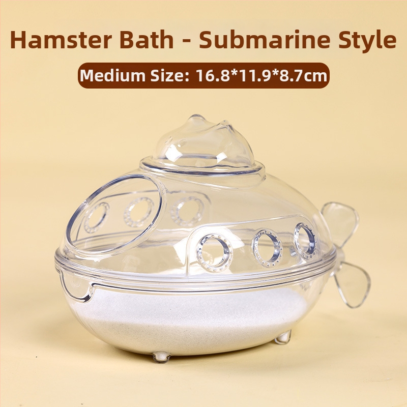 Hamsterio vonia su dvigubu naudojimu ir išoriniu priedu komplektu
