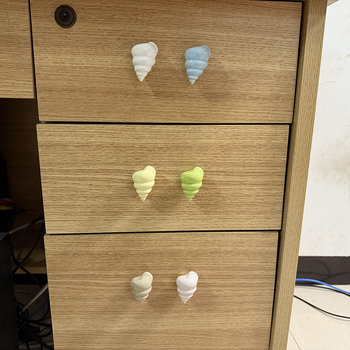 Λαβή πόρτας ντουλάπας σε σχήμα κοχυλιού | Υλικά: κεραμικά και χαλκός | Σφαιρικό σχήμα | Κρυφή τοποθέτηση | Χύτευση με πίεση | Μοντέλο 1362