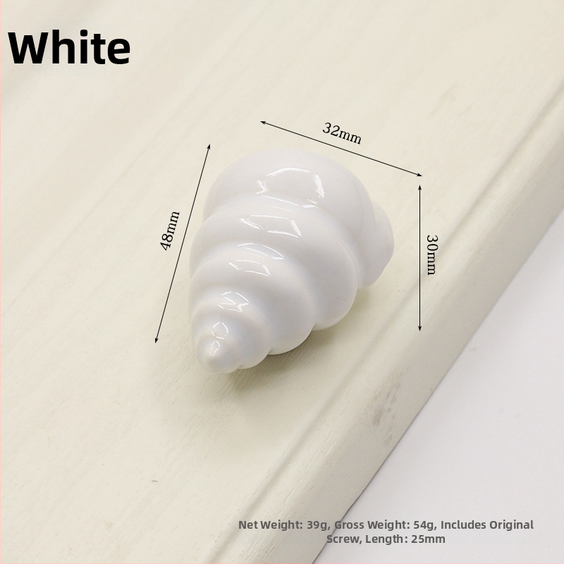 Kriauklės formos spintelės rankena | Keramika ir varis | Sfėrinė forma | Slėptas montavimas | Slėginio liejimo technologija | Modelis 1362