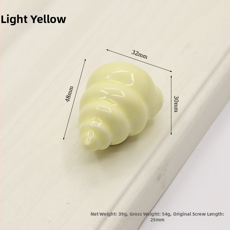 Kriauklės formos spintelės rankena | Keramika ir varis | Sfėrinė forma | Slėptas montavimas | Slėginio liejimo technologija | Modelis 1362