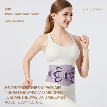 EMS masažo juosta su USB maitinimu, mechaninis valdymas, 3 lygiai, vibracijos ir karšto kompresijos masažas, iki 4 masažo galvų, išleidimas 2025