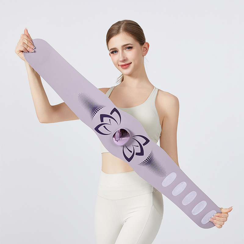 EMS masažo juosta su USB maitinimu, mechaninis valdymas, 3 lygiai, vibracijos ir karšto kompresijos masažas, iki 4 masažo galvų, išleidimas 2025