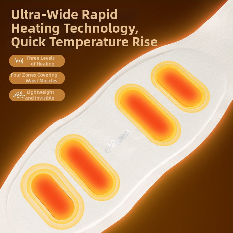 USB maitinama šildymo juosta liemens masažui, mikro srovės šilumos terapija, 3 pakopa, mechaninis valdymas