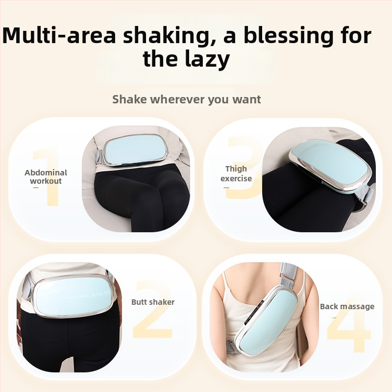 Enlong pilvo masažo juosta — įkraunama, kompiuterinio tipo valdymas, vibracija ir karšto suspaudimo masažas, 4 masažo galvutės, 4 lygiai