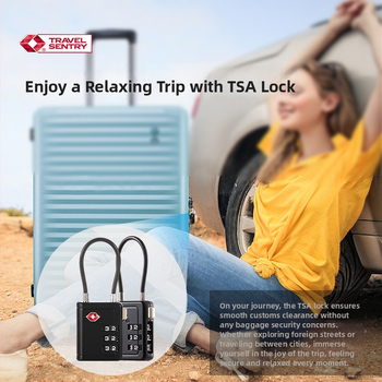 Simplicity TSA bagažo užraktas su 4 skaitmenų kombinacija, cinko lydinys, modelis 23221