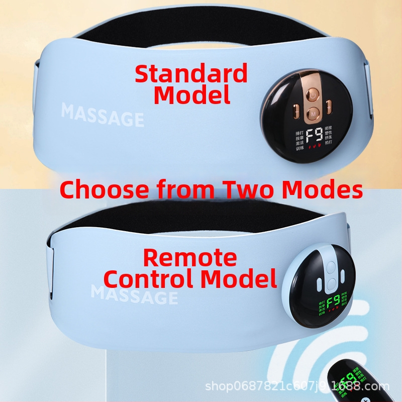 EMS vibracinis masažo diržas su šildymu, 4 masažo galvos, bepakopinis greičio reguliavimas, įkrovimo režimas