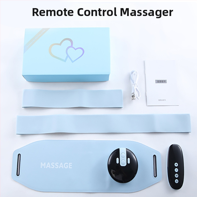 EMS vibracinis masažo diržas su šildymu, 4 masažo galvos, bepakopinis greičio reguliavimas, įkrovimo režimas