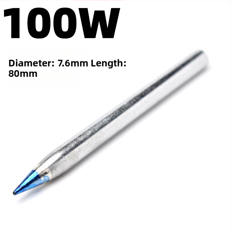 Litavimo geležies antgalis – išorinis šildymas, pastovi temperatūra, ilgaamžiškumas, 80W/100W/150W, smaigalio forma