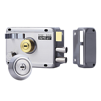 Rozsdamentes acél kültéri ajtózár, modell 9368, klasszikus kivitelű zár, modern egyszerű stílus